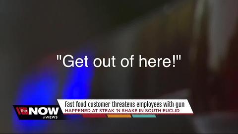 Man looses temper and threatens to shoot over a hamburger at local Steak N' Shake