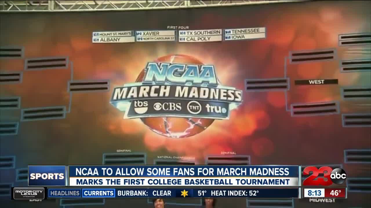 NCAA to allow some fans for March Madness