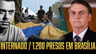 Bolsonaro é internado nos USA / 1.200 são presos em Brasília