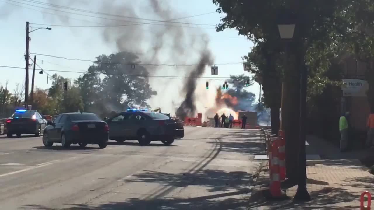 Gas explosion on Montgomery and Ronald Reagan