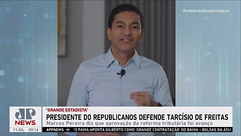 Presidente do Republicanos defende Tarcísio após apoio à Reforma Tributária