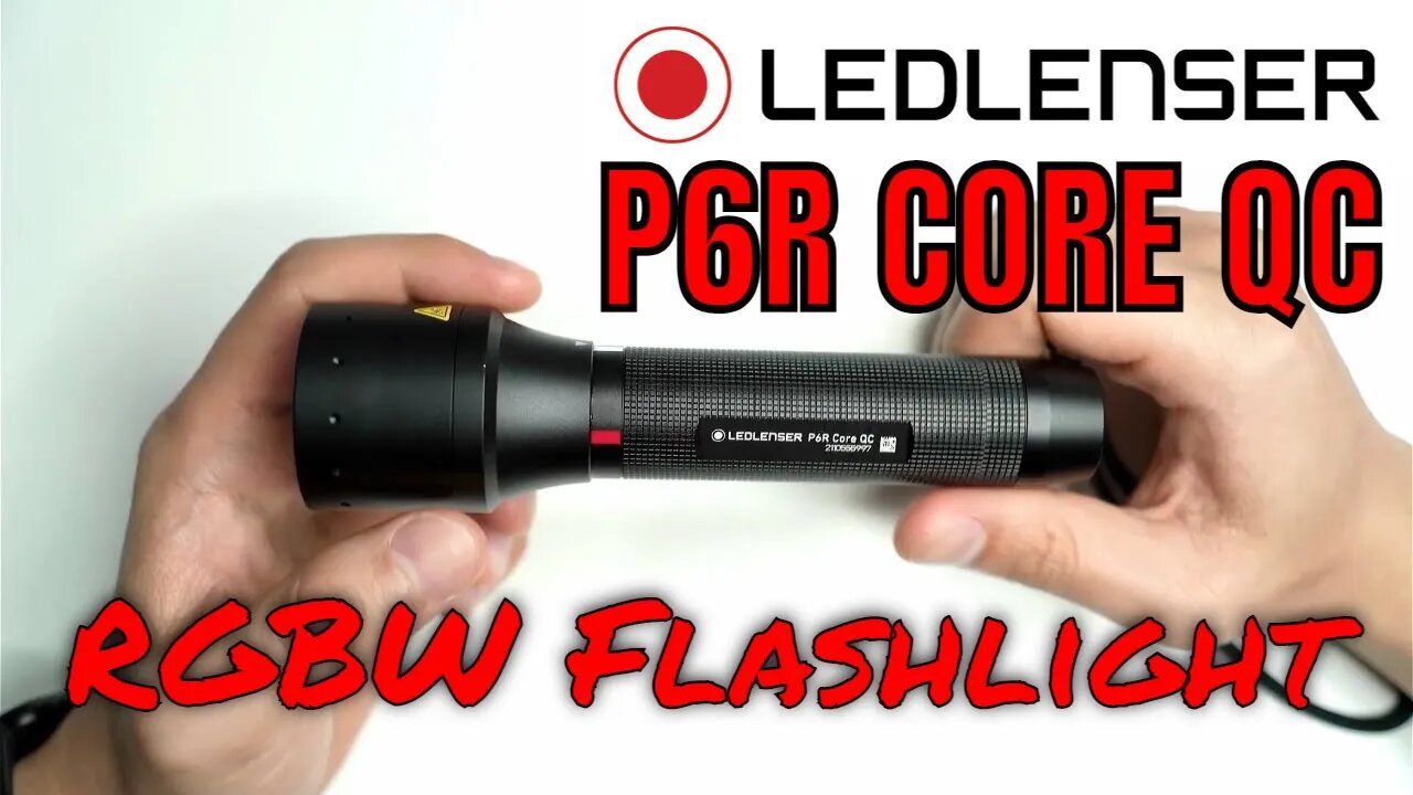 Ledlenser P6R Core QC Review - Unique RGBW Multicoloured Light with flood to zoom beam +18650 cell