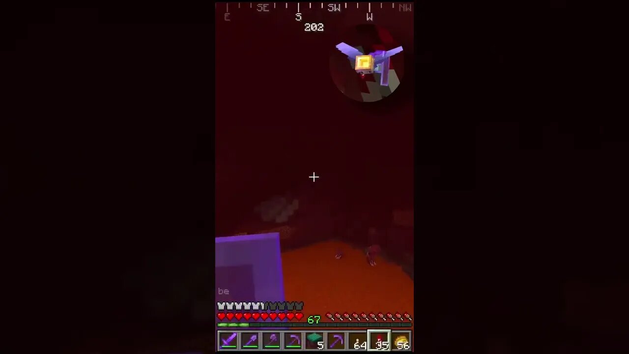 Killing a Ghast With Its Own Fireball...While Flying #minecraft #shorts