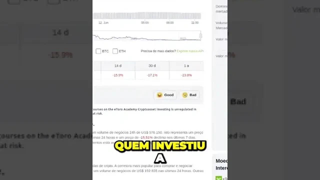 Descubra o que VOC no sabia sobre investir em COS TV#parte04