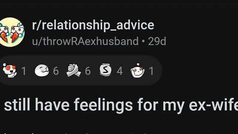 I STILL HAVE FEELINGS FOR MY EX-WIFE....
