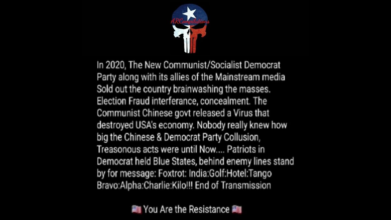 π¨π³β οΈπΊπ² China invades USA! Commie Democrats Betray USA! Possible "Scenario" Now...