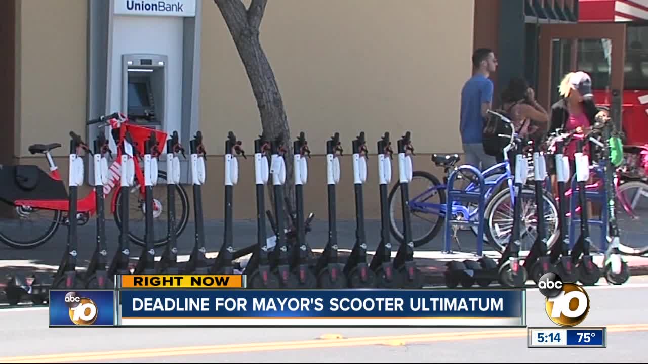 Deadline for mayor's scooter ultimatum