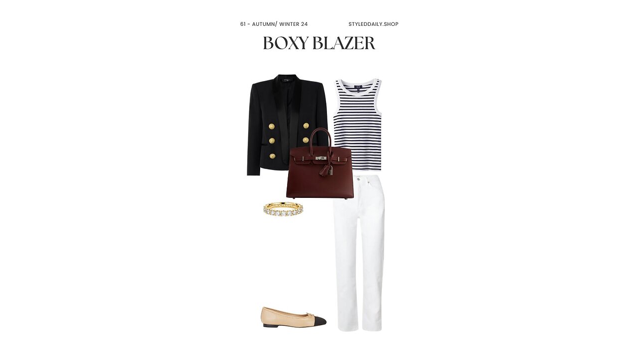 Styling an iconic Boxy Blazer | Styled Daily