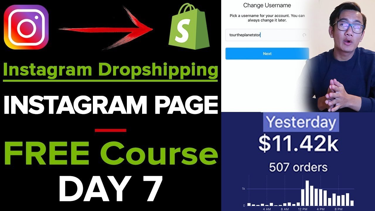 [Free Course 7/21] Instagram Dropshipping: How To Make Your Instagram Page + Buying FOLLOWERS LIVE!