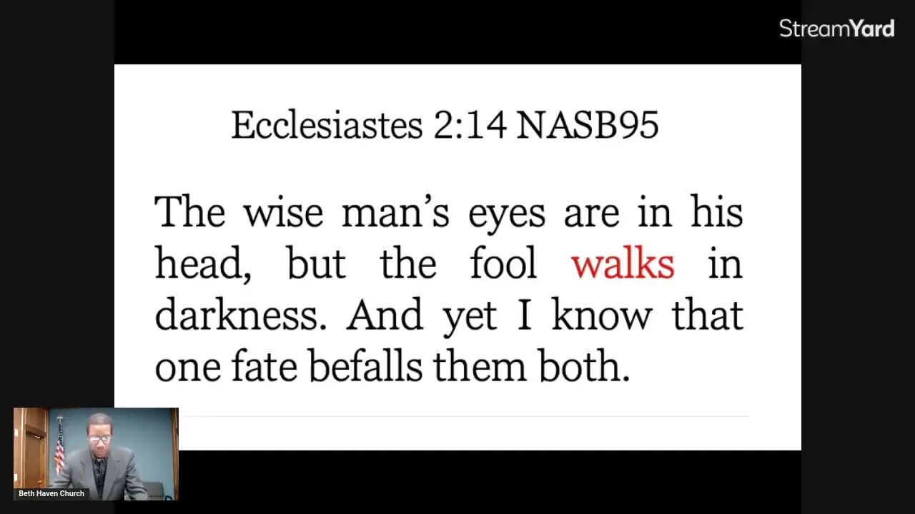 Ecclesiastes 6:8-12