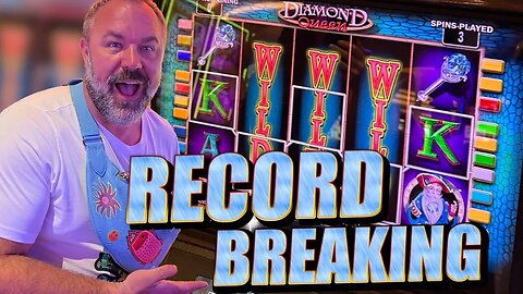 My Record Breaking Jackpot On Diamond Queen!!!