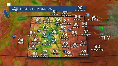 Saturday night weather update