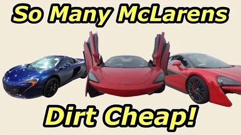 So Many McLaren Exotics For Cheap At IAA