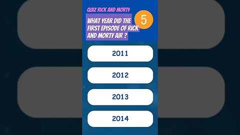 🎬 QUIZ_RICK_AND_MORTY: What year did the first episode of Rick and Morty air? #rickandmorty #shorts