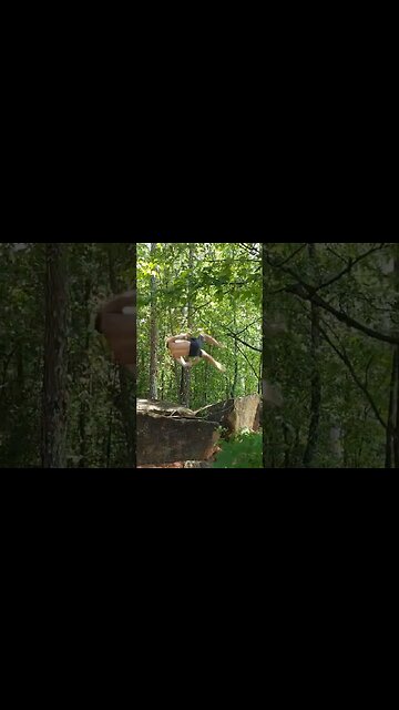 Getting stronger at barefoot nature parkour