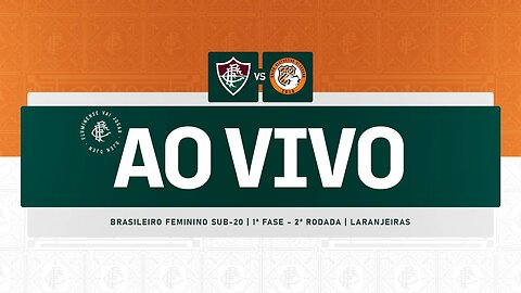 AO VIVO COM IMAGENS - FLUMINENSE X UDA-AL | BRASILEIRO SUB-20 FEMININO | 2ª RODADA