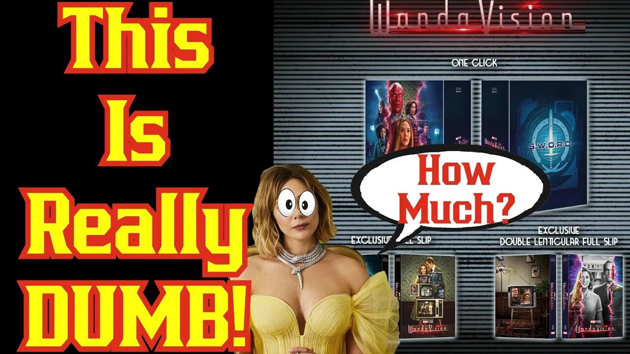 Marvel's DUMBEST Marketing Mistake EVER! Wanda Vision Series Gets Steel Book With No Media!