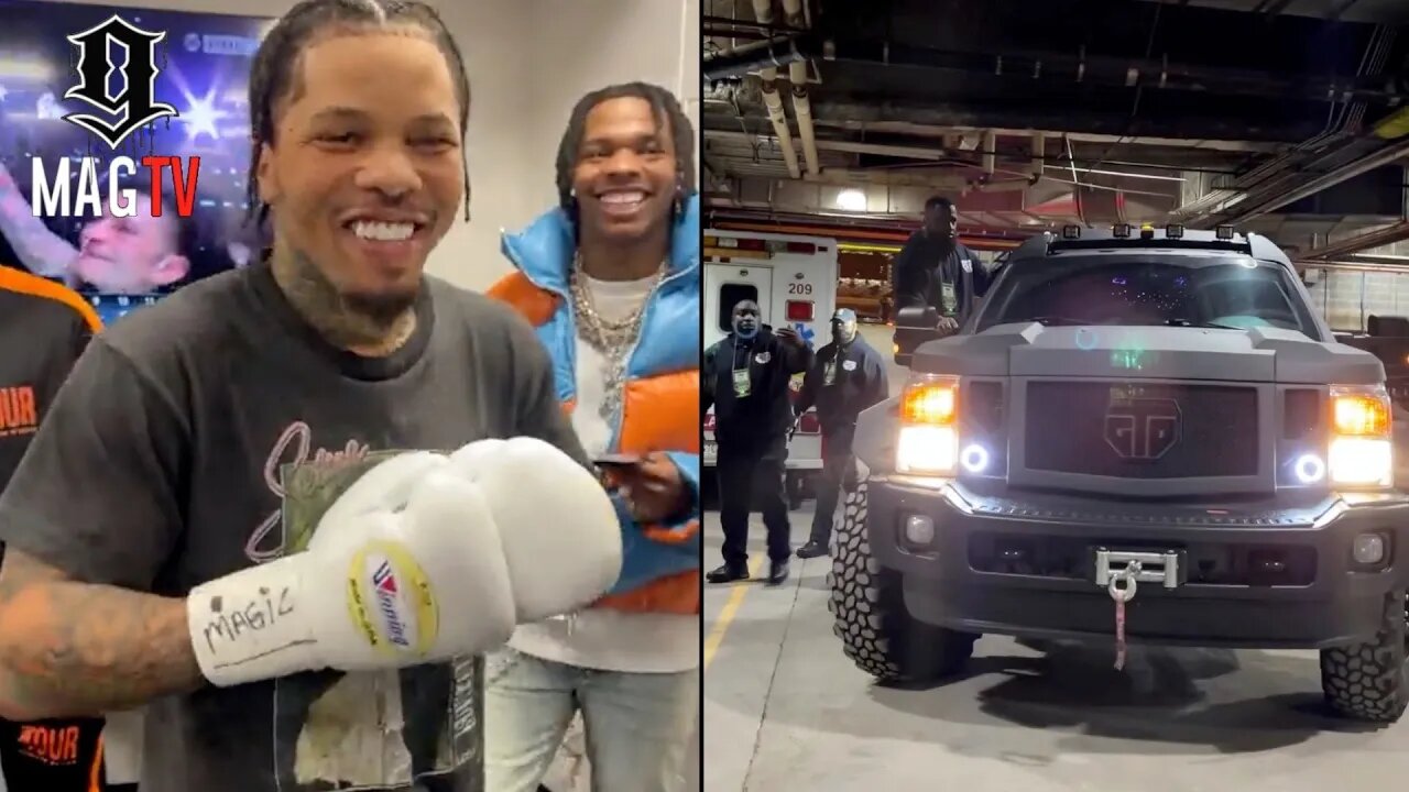 Gervonta Davis Arrives To Match Against Garcia In A Tank Wit Heavy Security! 🥊