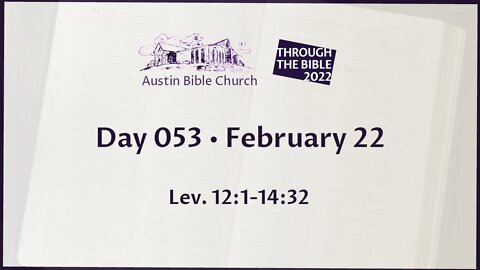 Through the Bible 2022 (Day 053)