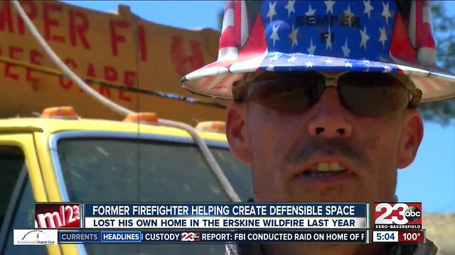 Former firefighter, Marine veteran helping create defensible space