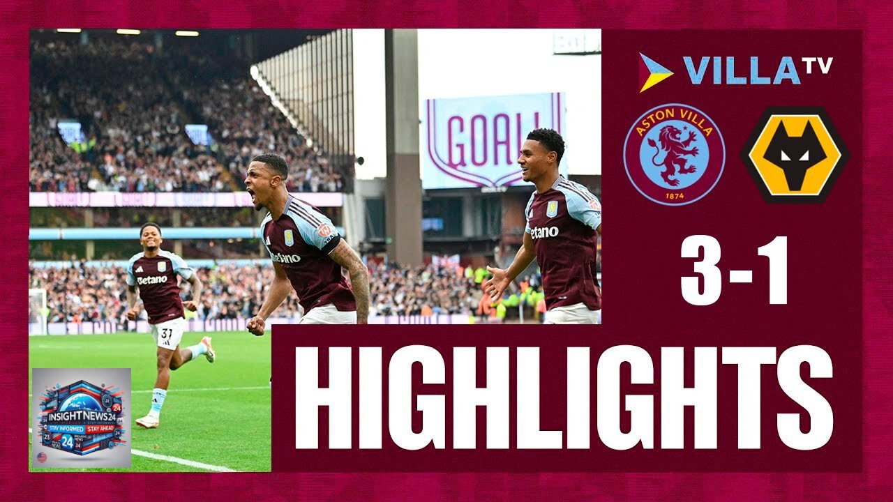 Ezri Konsa Goal | Aston Villa vs Wolves 3-1 Extended Highlights | Premier League 2024/25