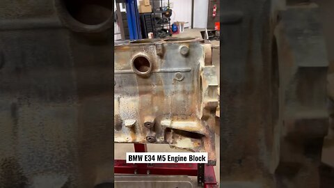 BMW E34 M5 Engine Block #bmw #cars #diy #bmwm5 #bmwe34 #automotive #restoration #engine #mechanic