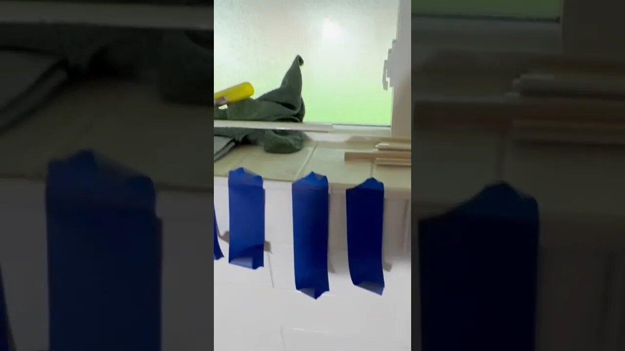 Pencil Tile your wall to ceiling transition for a clean finish