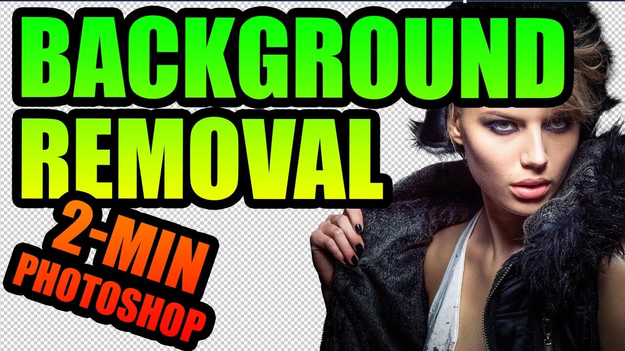 2 Minute Photoshop Tutorials - Removing Backgrounds in Adobe Photoshop