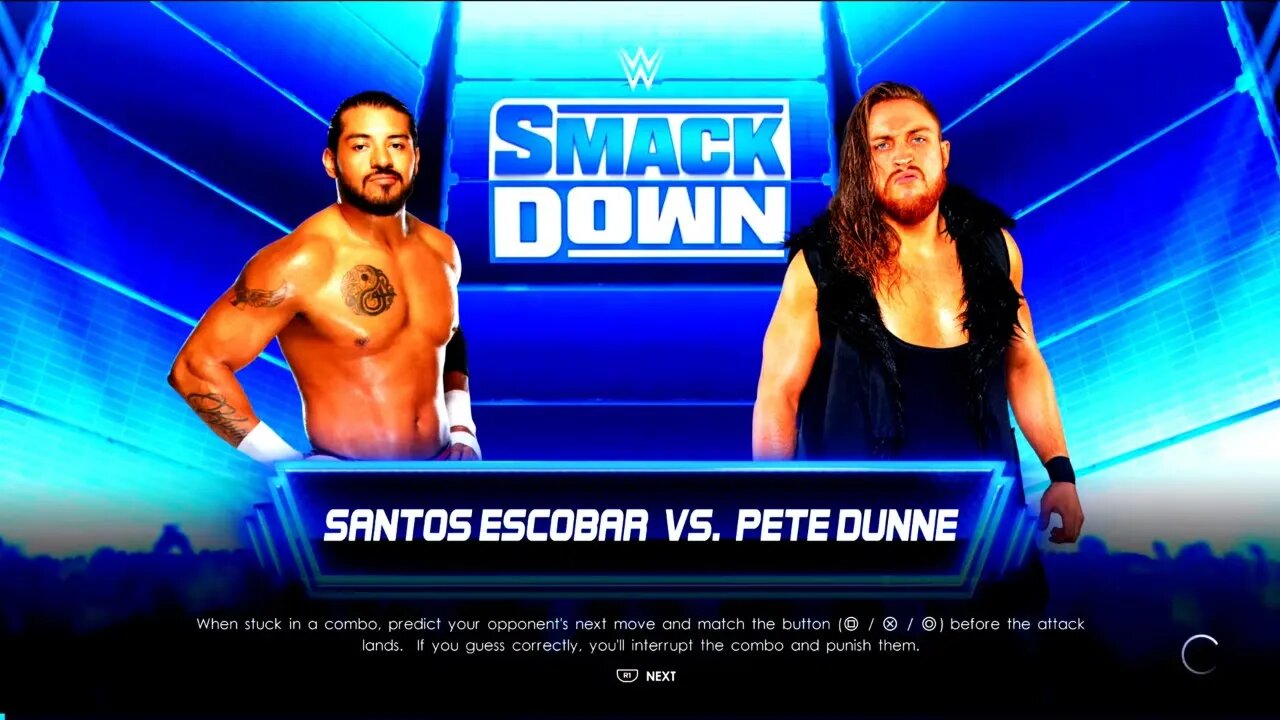 WWE Friday Night Smackdown Butch vs Santos Escobar in the Smackdown World Cup Tournament