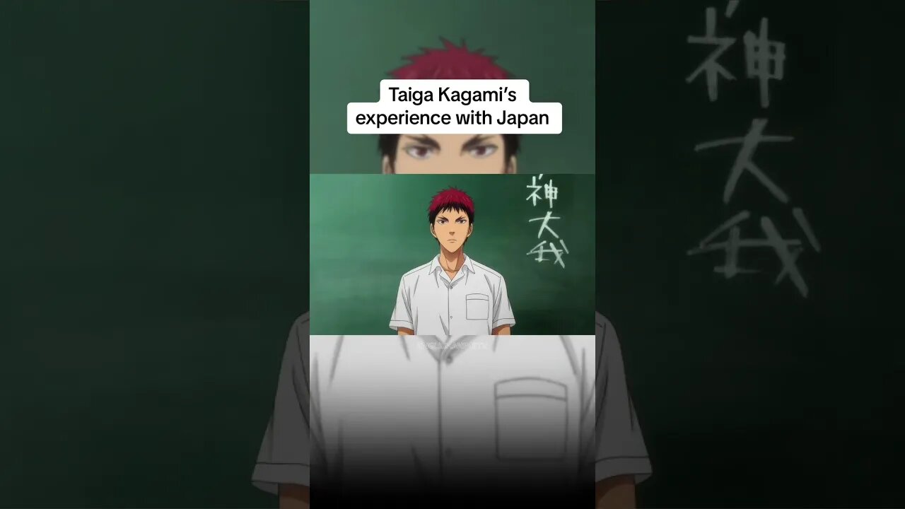 Taiga Kagami’s experience with Japan 😕 #anime #kurokonobasket #fyp