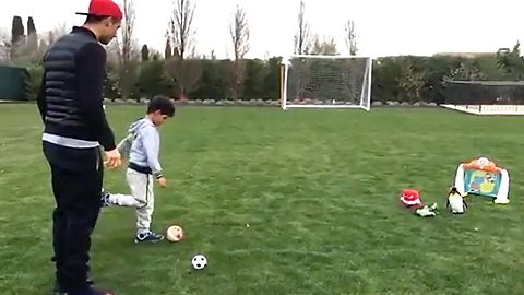 Cristiano Ronaldo Jr Has Some SICK Moves