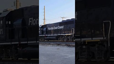 Florida East Coast Railway FEC-103 at South Daytona Florida Mar. 25 2023 #railfanrob #fec103