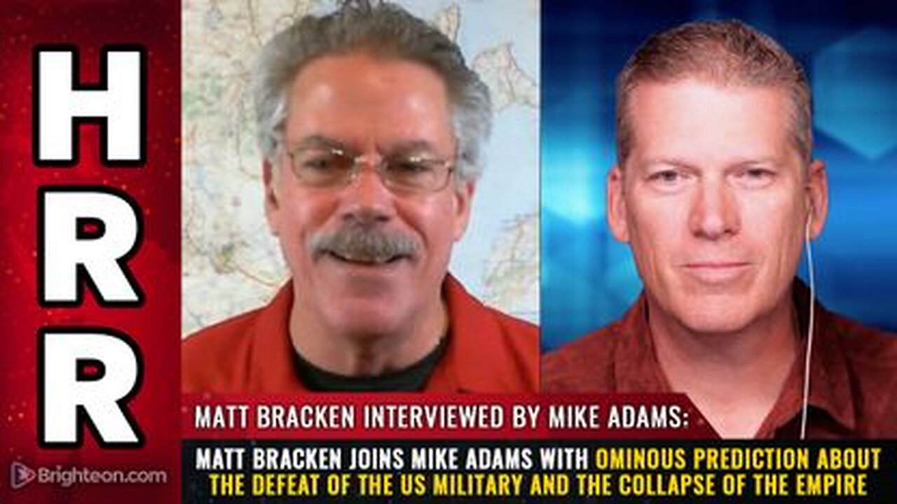 Matt Bracken - Ominous Prediction about the DEFEAT of the US military & the COLLAPSE of the Empire