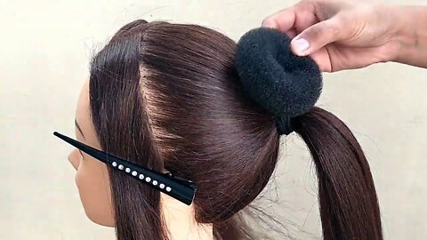 BEAUTIFUL !! BUN HAIRSTYLE FOR GIRLS || WEDDING & FUNCTION BUN HAIRSTYLES