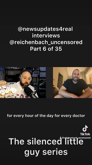 ‼️ Part 6 of 35: @newsupdates4real interviews Reichenbach_Uncensored. #doctors #prescriptions