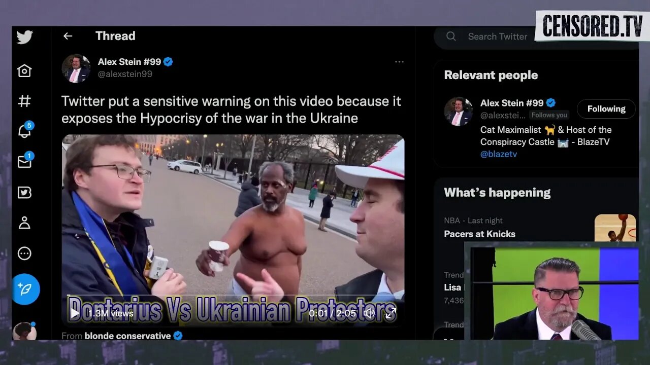 Gavin McInnes Watches Alex Stein & Dontarius VS Ukrainian Protestor