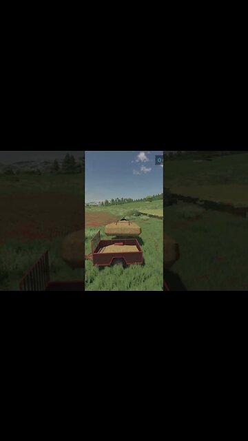 From Field to Sell Point | Delivering Straw in FS22 #shorts