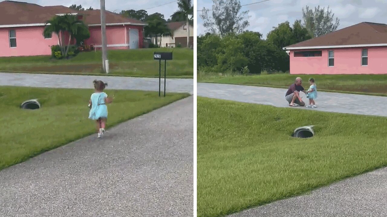 Little Girl Still Gets Excited To See Grandparents Every Single Day