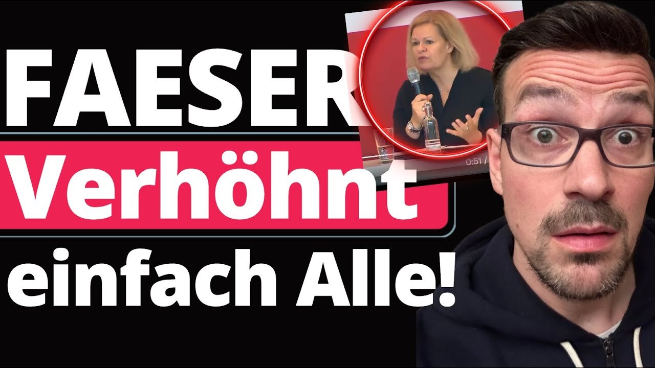 Faeser im Endspiel! Sie treibt es endgültig zu weit!@Kolja🙈🐑🐑🐑 COV ID1984