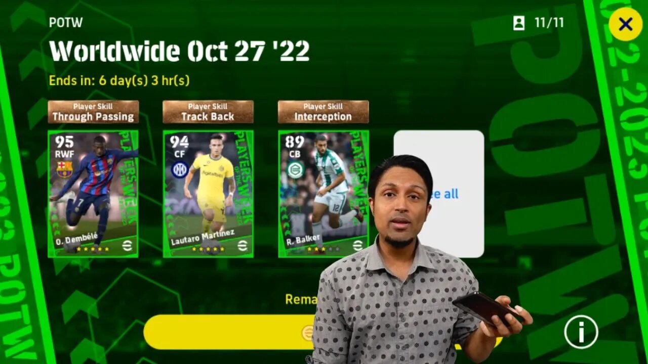 POTW Worldwide Oct 27 '22 PACK OPENING | eFootball 2023 MOBILE