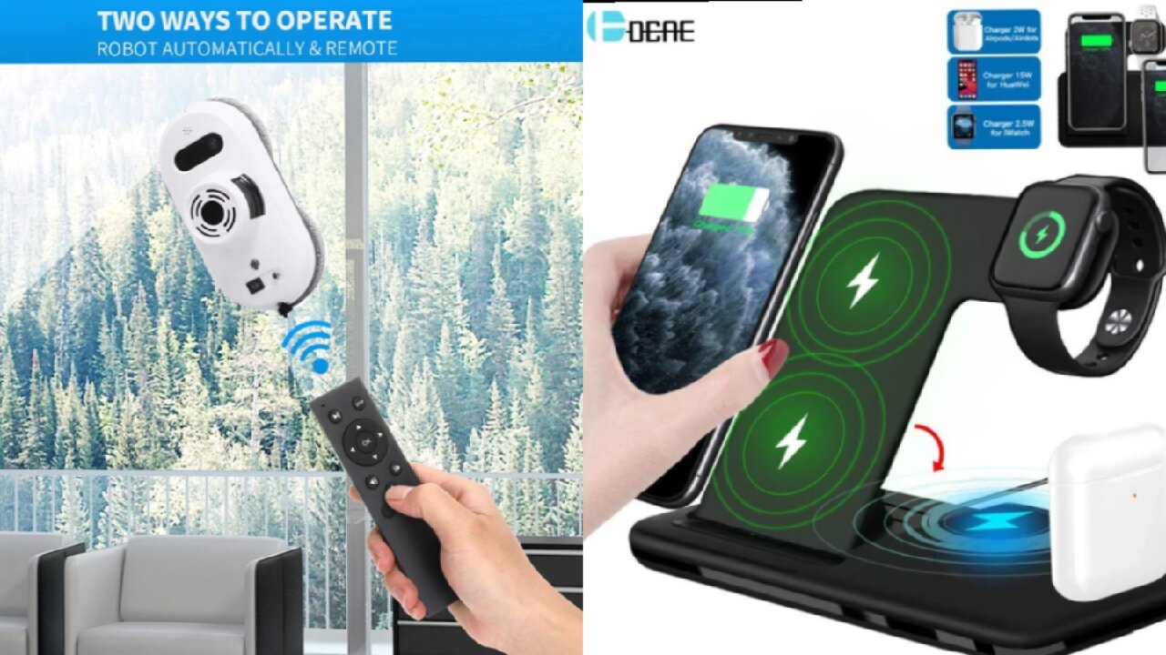 Amazing wireless phone charger and window cleaner