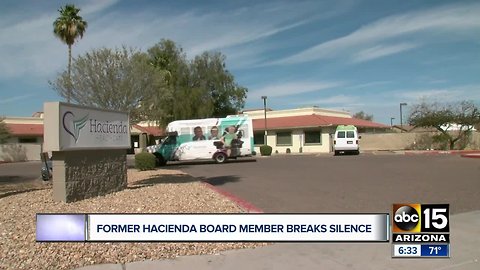 Former Hacienda HealthCare board member talks about why he resigned