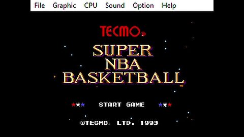 Genesis Rom Tecmo Super NBA Basketball