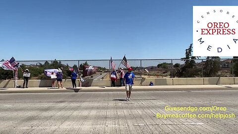 Live - Fresno Ca - 4th of July Flag Wave - Patriots