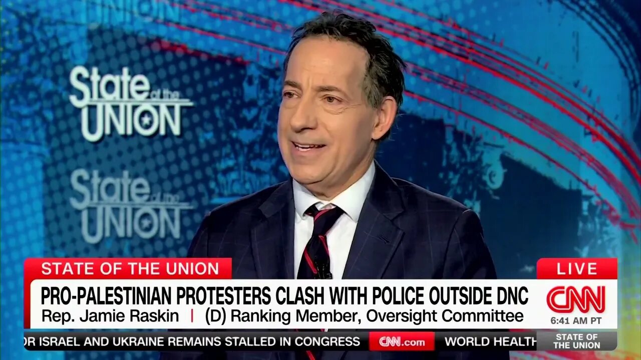 Democrat Rep. Jamie Raskin: "Very Disappointed" To See Left-Wing Extremists Riot Outside DNC HQ