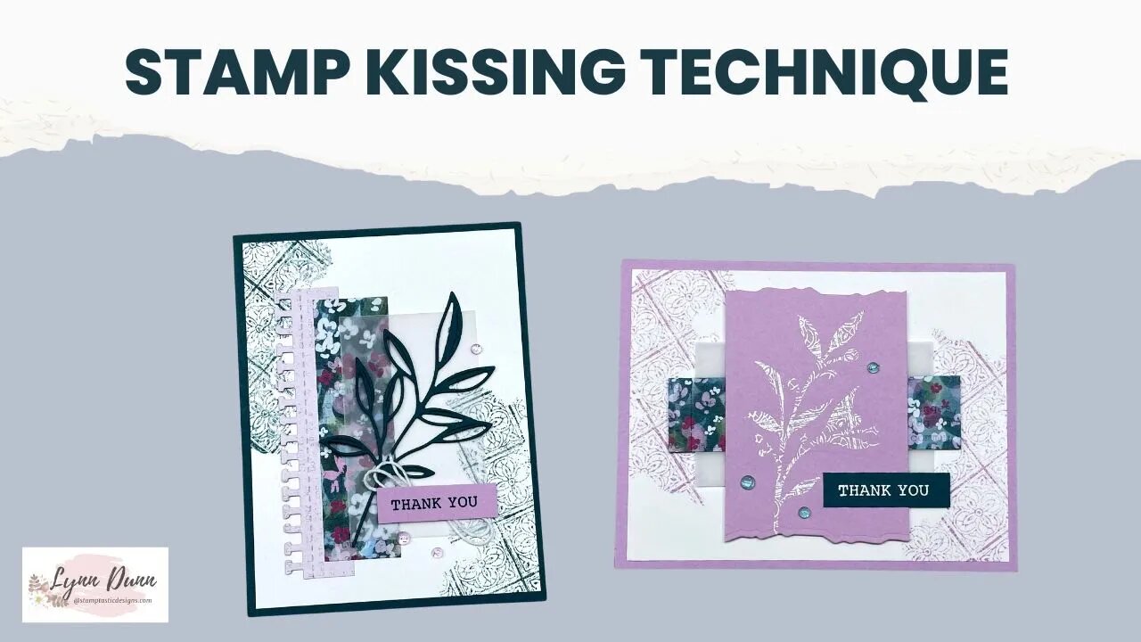 Stamp Kissing Technique for Card Making