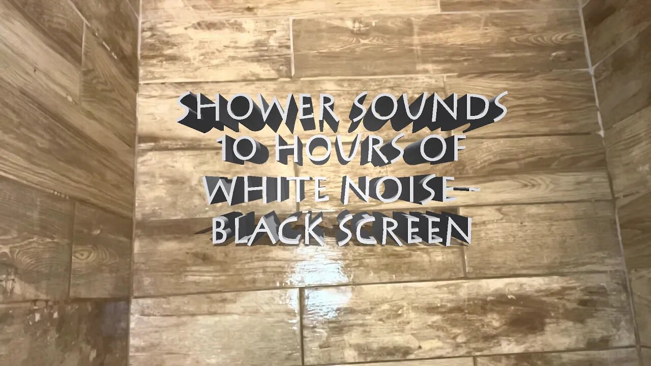 Shower Sounds to Help You Sleep - White Noise/Black Screen - ASMR