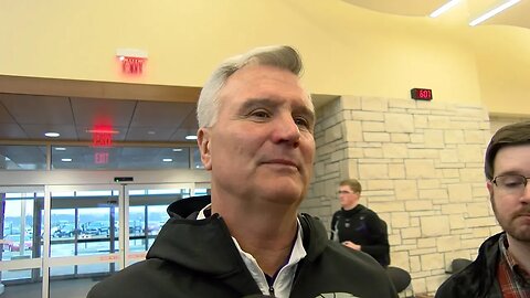 Kansas State Basketball | Bruce Weber interview before Wildcats leave for San Jose | March 19, 2019