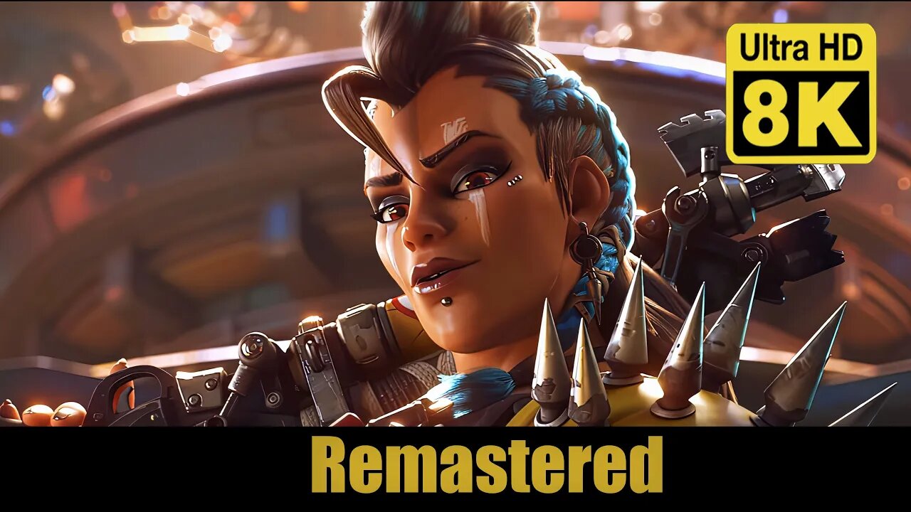 Overwatch 2 Junker Queen Cinematic Trailer The Wastelander 8K (Remastered with Neural Network AI)