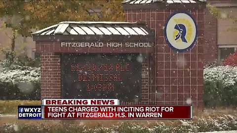 Students accused of inciting riot, injuring staff members at Fitzgerald High School in Warren